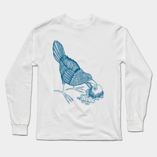 Don't Feed The Birds (Blue Variant) Long Sleeve T-Shirt